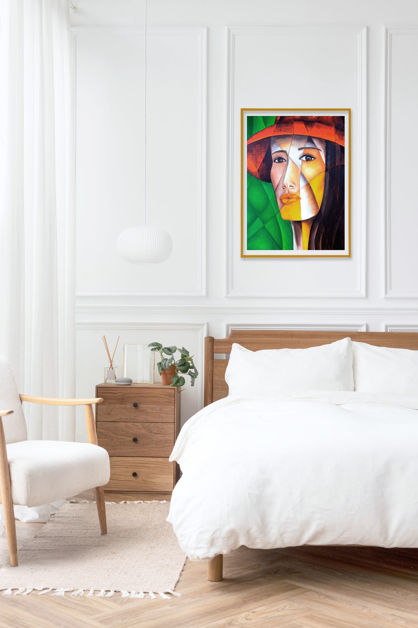 The Lady with the Hat - Limited Edition Art Print and Canvas reproduction