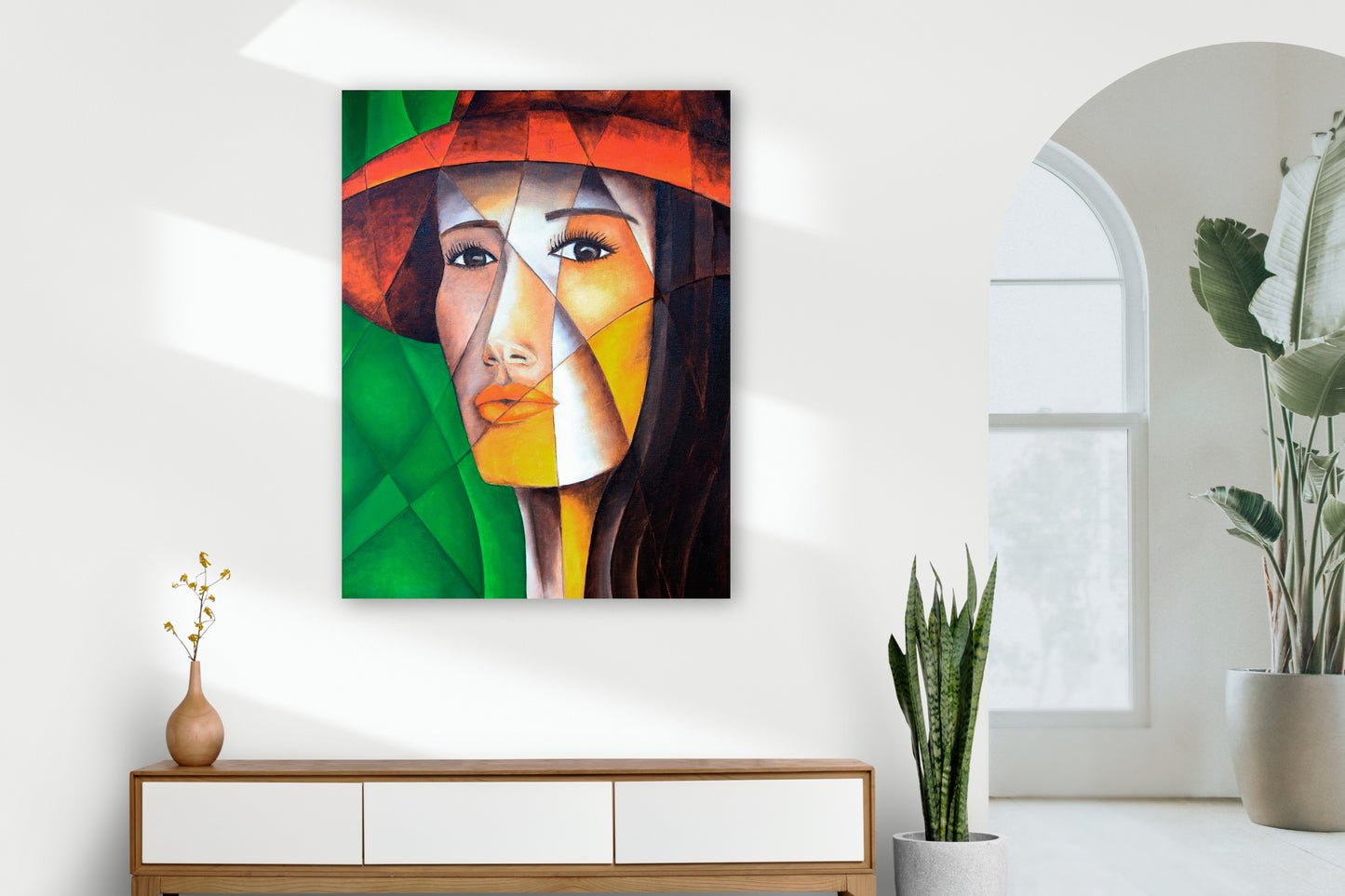 The Lady with the Hat - Limited Edition Art Print and Canvas reproduction