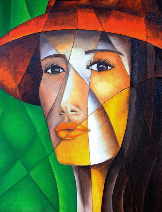 The Lady with the Hat - Limited Edition Art Print and Canvas reproduction